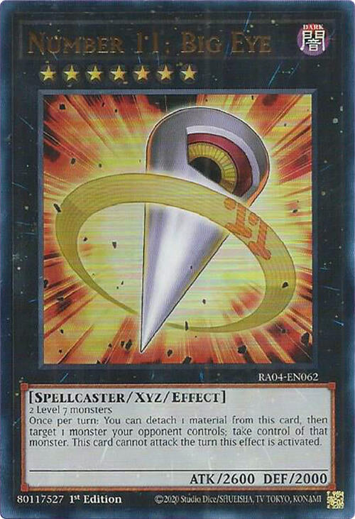 Number 11: Big Eye [RA04-EN062] Ultra Rare | Exor Games Dartmouth
