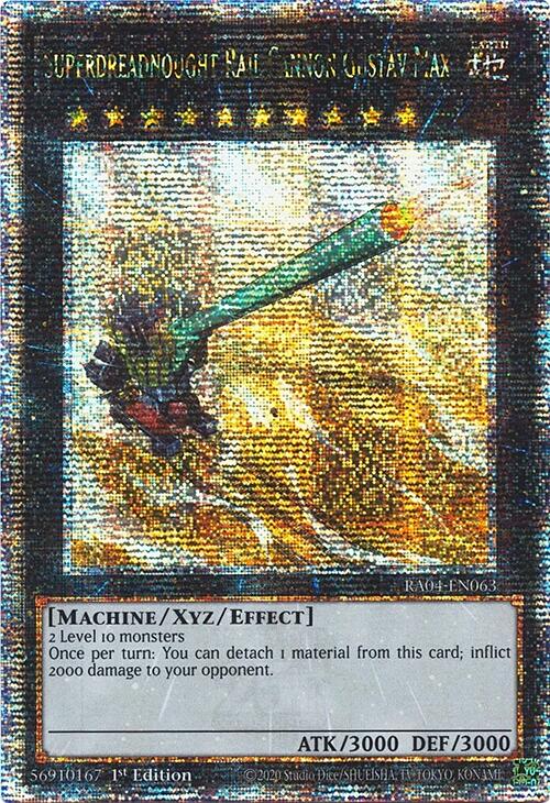 Superdreadnought Rail Cannon Gustav Max [RA04-EN063] Quarter Century Secret Rare | Exor Games Dartmouth