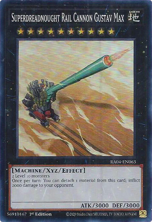 Superdreadnought Rail Cannon Gustav Max [RA04-EN063] Super Rare | Exor Games Dartmouth