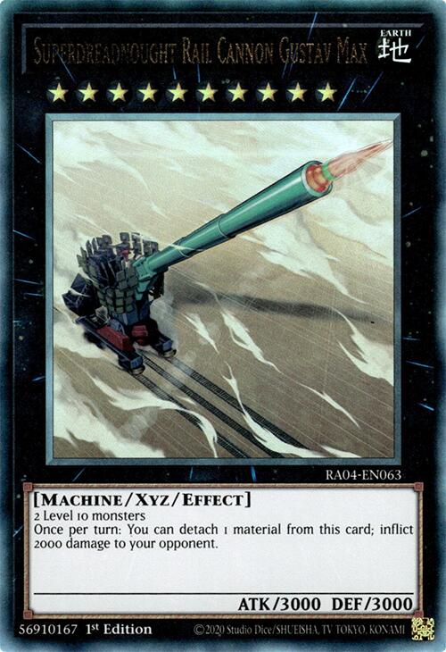 Superdreadnought Rail Cannon Gustav Max [RA04-EN063] Prismatic Ultimate Rare | Exor Games Dartmouth