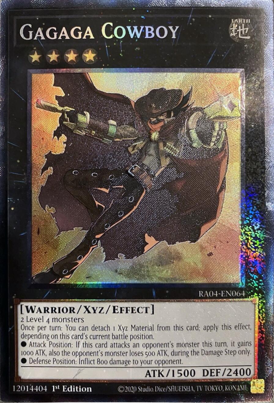 Gagaga Cowboy [RA04-EN064] Prismatic Collector's Rare | Exor Games Dartmouth