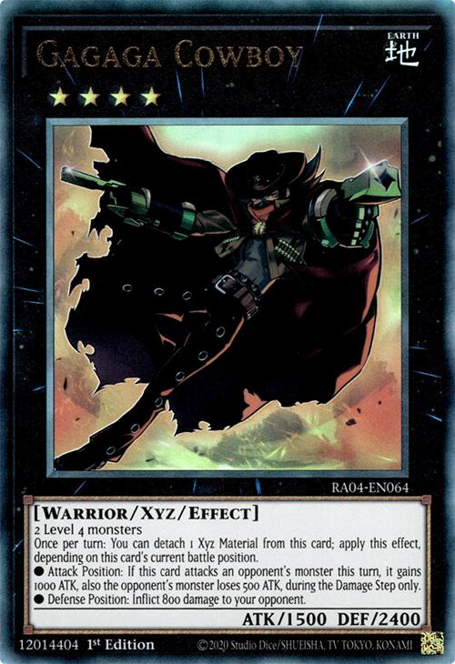 Gagaga Cowboy [RA04-EN064] Prismatic Ultimate Rare | Exor Games Dartmouth