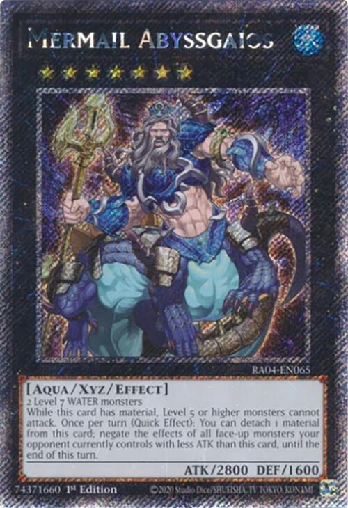 Mermail Abyssgaios [RA04-EN065] Platinum Secret Rare | Exor Games Dartmouth