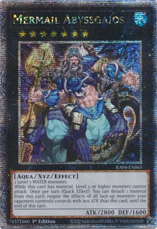 Mermail Abyssgaios [RA04-EN065] Quarter Century Secret Rare | Exor Games Dartmouth