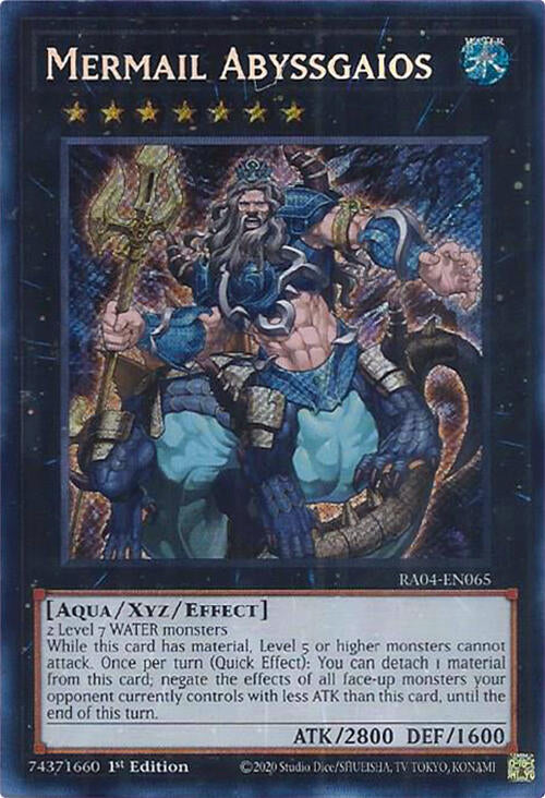 Mermail Abyssgaios [RA04-EN065] Secret Rare | Exor Games Dartmouth
