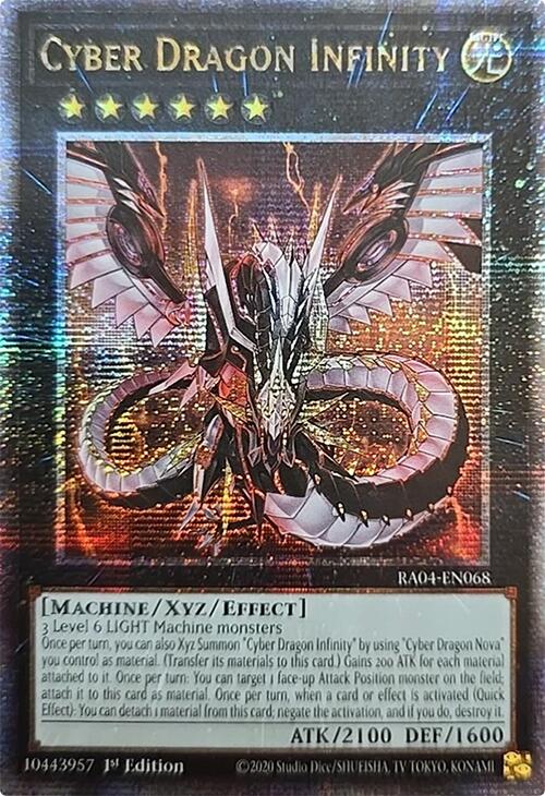 Cyber Dragon Infinity [RA04-EN068] Quarter Century Secret Rare | Exor Games Dartmouth