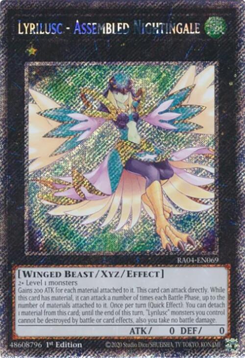 Lyrilusc - Assembled Nightingale [RA04-EN069] Platinum Secret Rare | Exor Games Dartmouth