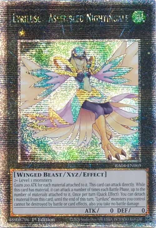 Lyrilusc - Assembled Nightingale [RA04-EN069] Quarter Century Secret Rare | Exor Games Dartmouth