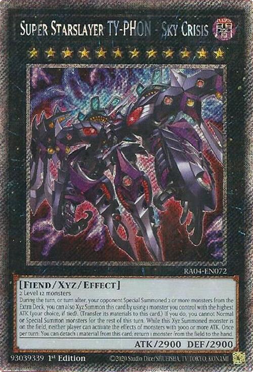 Super Starslayer TY-PHON - Sky Crisis [RA04-EN072] Platinum Secret Rare | Exor Games Dartmouth