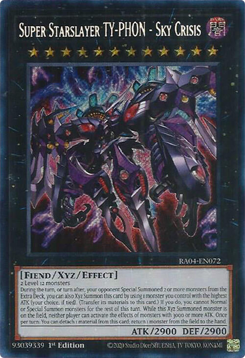 Super Starslayer TY-PHON - Sky Crisis [RA04-EN072] Secret Rare | Exor Games Dartmouth