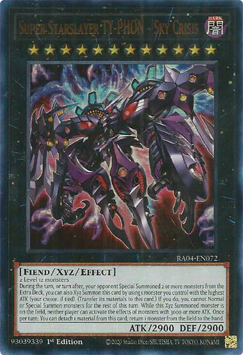 Super Starslayer TY-PHON - Sky Crisis [RA04-EN072] Ultra Rare | Exor Games Dartmouth