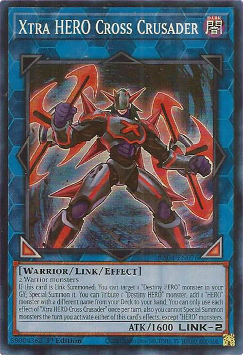 Xtra HERO Cross Crusader [RA04-EN076] Super Rare | Exor Games Dartmouth