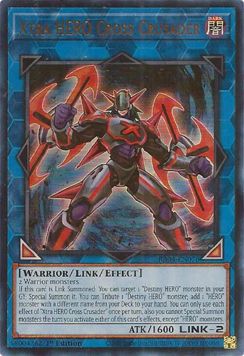 Xtra HERO Cross Crusader [RA04-EN076] Ultra Rare | Exor Games Dartmouth