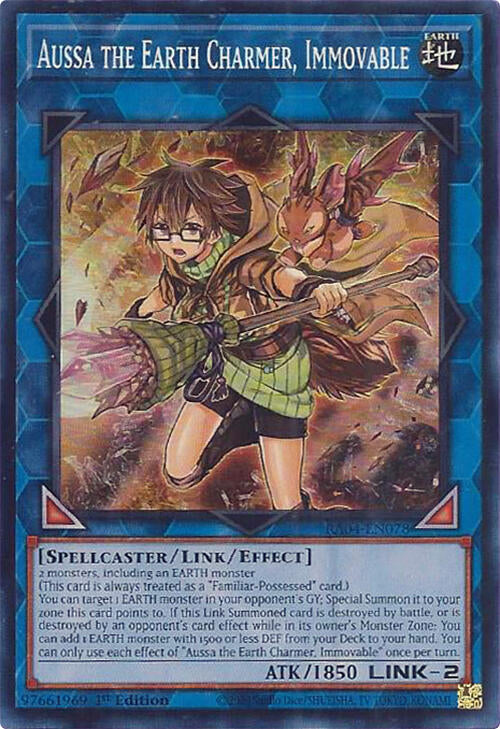 Aussa the Earth Charmer, Immovable [RA04-EN078] Super Rare | Exor Games Dartmouth