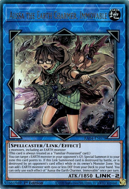 Aussa the Earth Charmer, Immovable [RA04-EN078] Prismatic Ultimate Rare | Exor Games Dartmouth