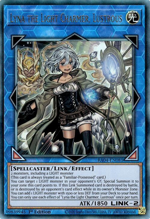 Lyna the Light Charmer, Lustrous [RA04-EN081] Prismatic Ultimate Rare | Exor Games Dartmouth