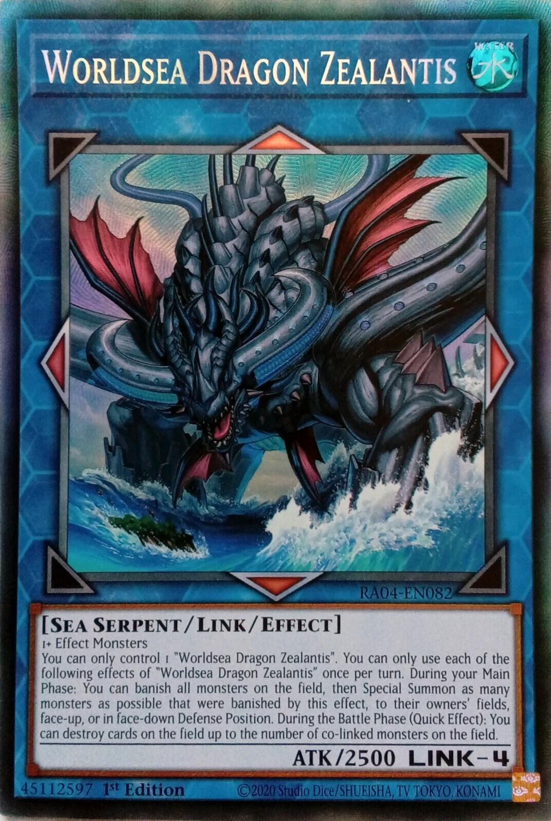 Worldsea Dragon Zealantis [RA04-EN082] Prismatic Collector's Rare | Exor Games Dartmouth