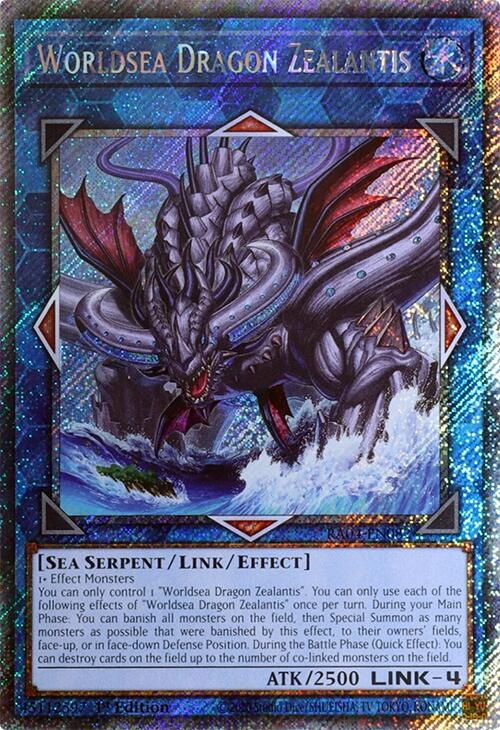 Worldsea Dragon Zealantis [RA04-EN082] Platinum Secret Rare | Exor Games Dartmouth