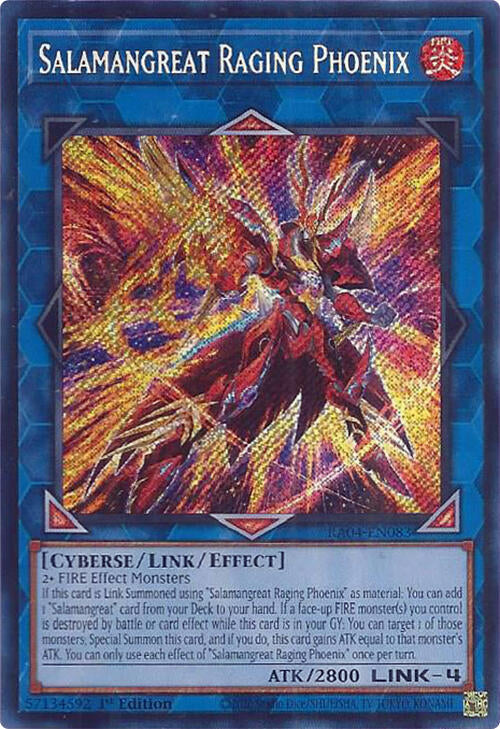Salamangreat Raging Phoenix [RA04-EN083] Secret Rare | Exor Games Dartmouth