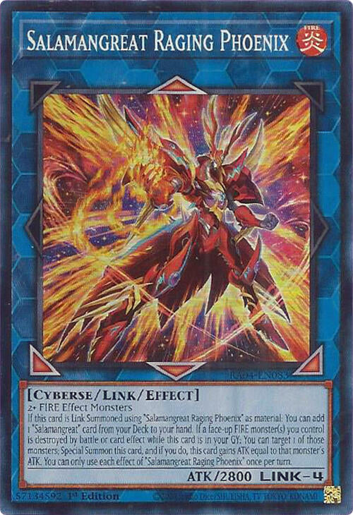 Salamangreat Raging Phoenix [RA04-EN083] Super Rare | Exor Games Dartmouth