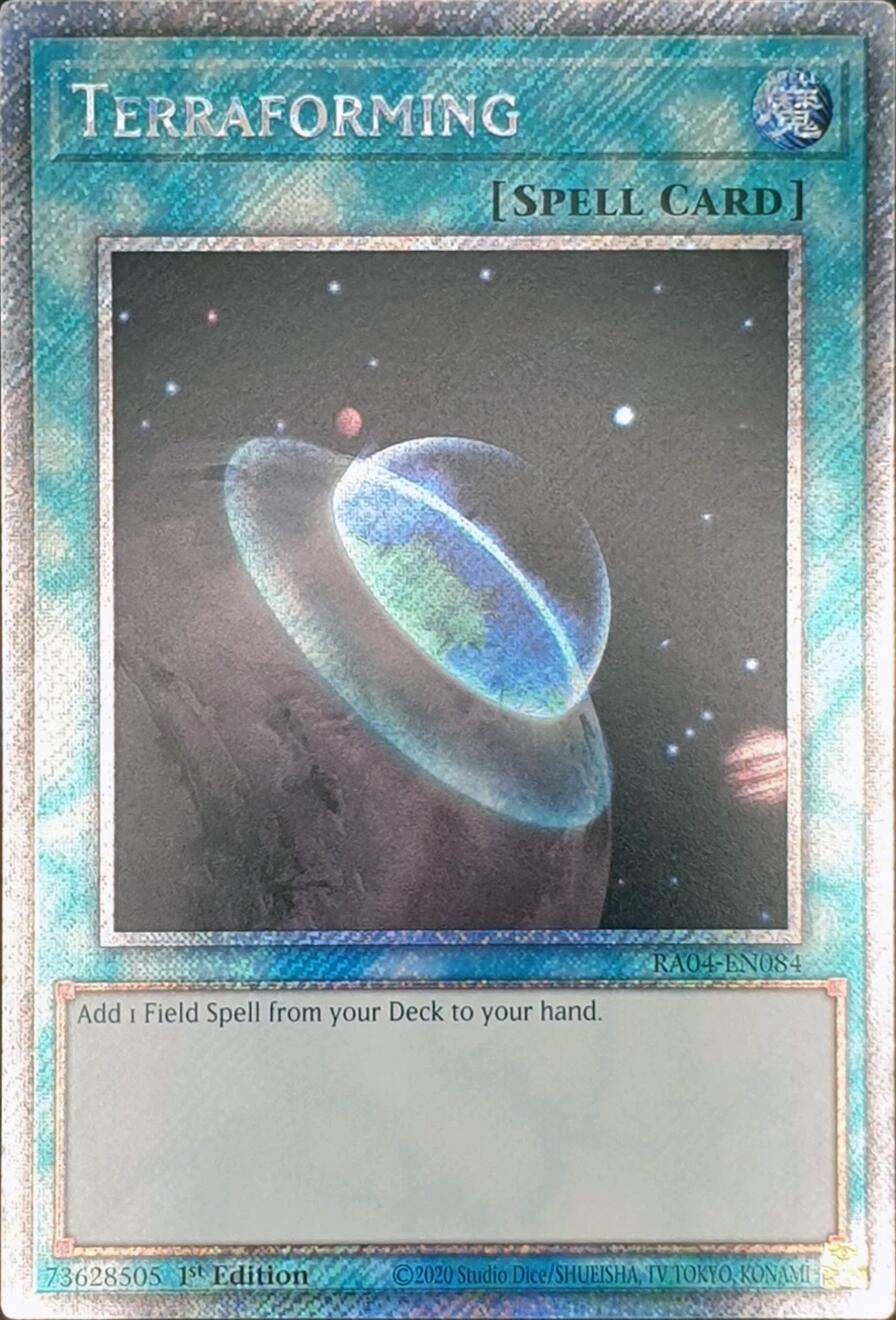 Terraforming [RA04-EN084] Platinum Secret Rare | Exor Games Dartmouth