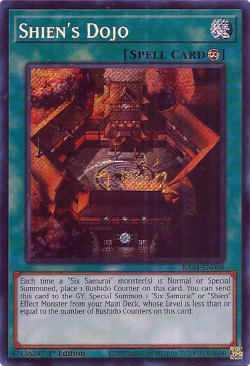 Shien's Dojo [RA04-EN088] Secret Rare | Exor Games Dartmouth