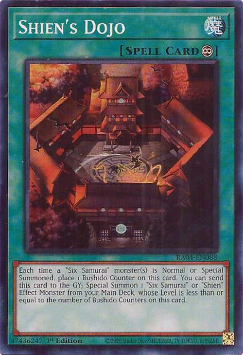 Shien's Dojo [RA04-EN088] Super Rare | Exor Games Dartmouth