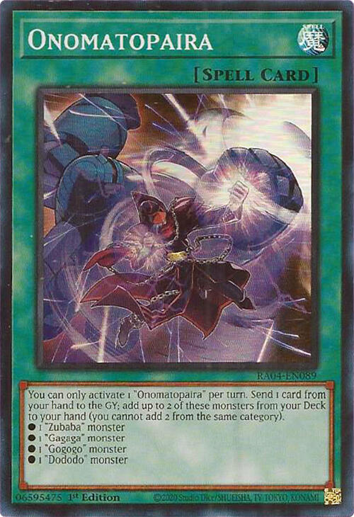 Onomatopaira [RA04-EN089] Super Rare | Exor Games Dartmouth