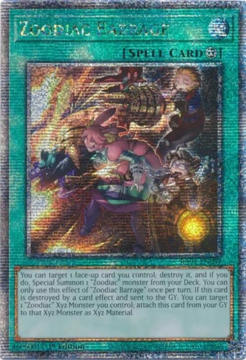 Zoodiac Barrage [RA04-EN091] Quarter Century Secret Rare | Exor Games Dartmouth