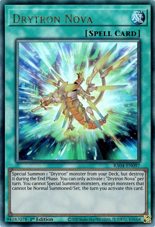 Drytron Nova [RA04-EN097] Prismatic Ultimate Rare | Exor Games Dartmouth