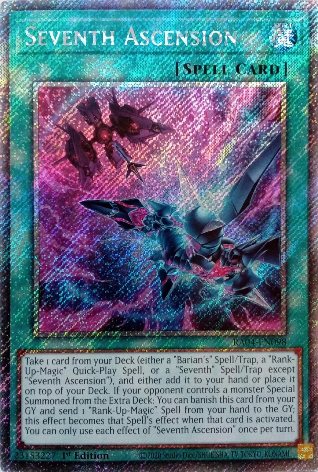Seventh Ascension [RA04-EN098] Platinum Secret Rare | Exor Games Dartmouth