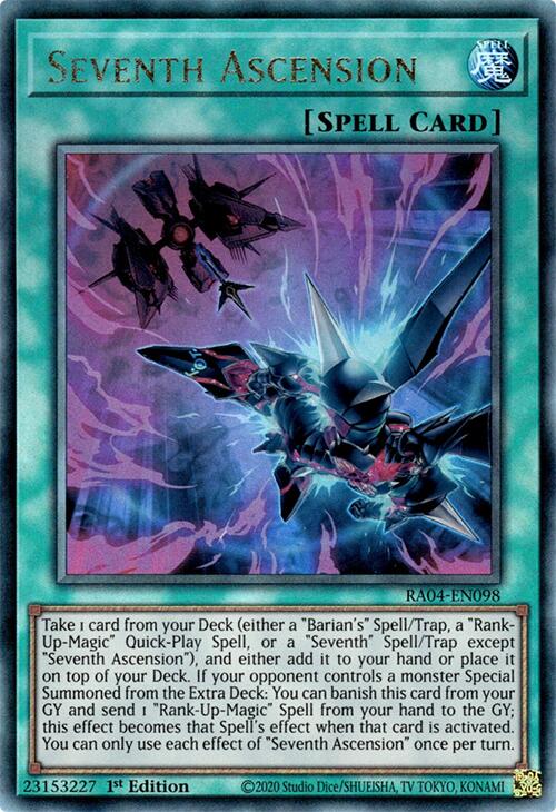 Seventh Ascension [RA04-EN098] Prismatic Ultimate Rare | Exor Games Dartmouth