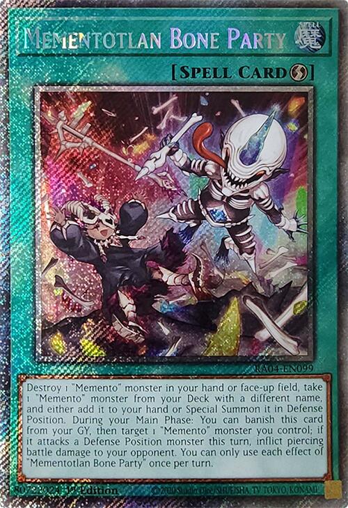 Mementotlan Bone Party [RA04-EN099] Platinum Secret Rare | Exor Games Dartmouth