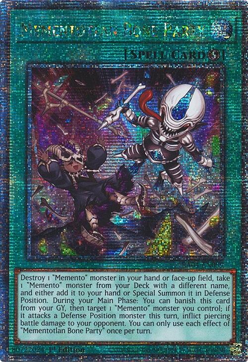 Mementotlan Bone Party [RA04-EN099] Quarter Century Secret Rare | Exor Games Dartmouth