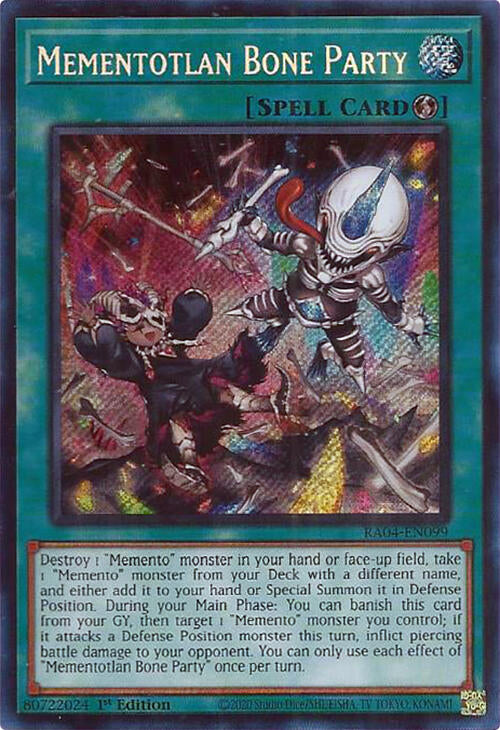 Mementotlan Bone Party [RA04-EN099] Secret Rare | Exor Games Dartmouth