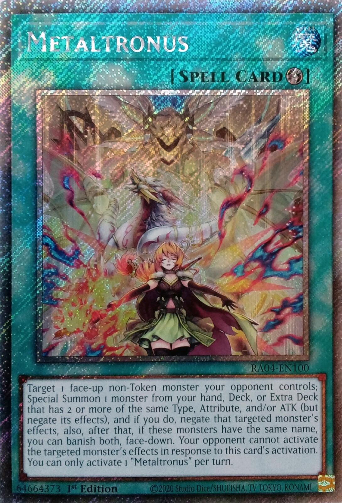 Metaltronus [RA04-EN100] Platinum Secret Rare | Exor Games Dartmouth