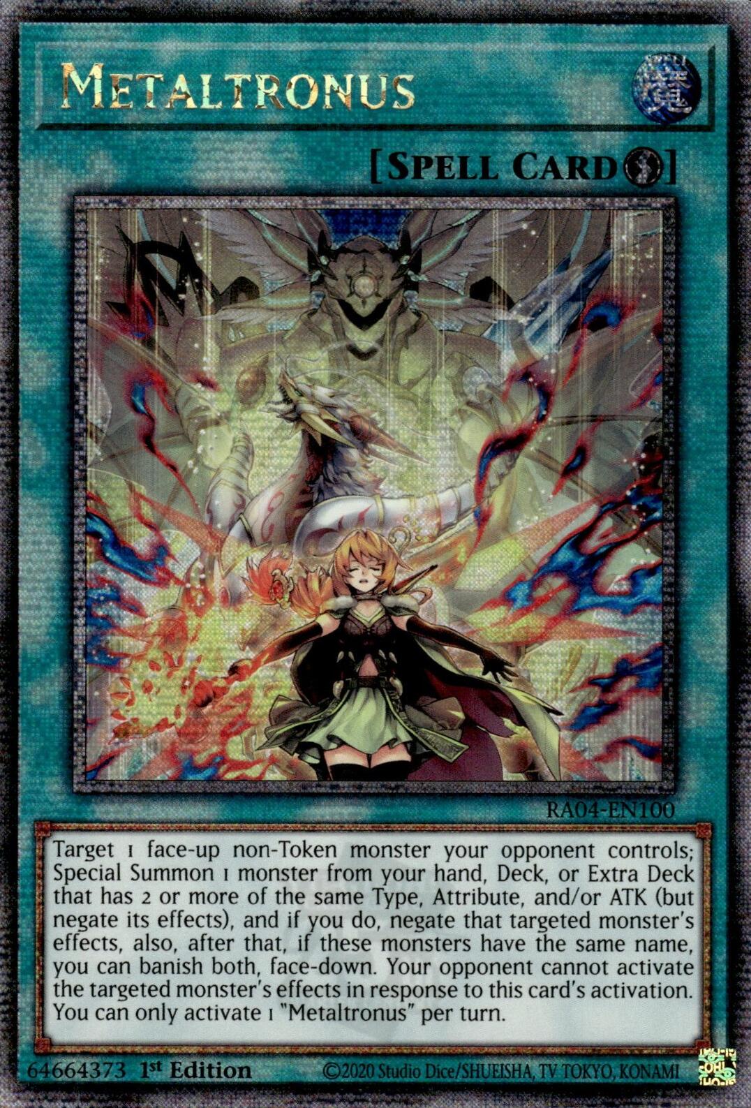 Metaltronus [RA04-EN100] Quarter Century Secret Rare | Exor Games Dartmouth
