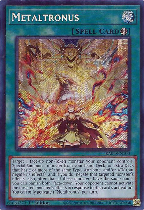 Metaltronus [RA04-EN100] Secret Rare | Exor Games Dartmouth