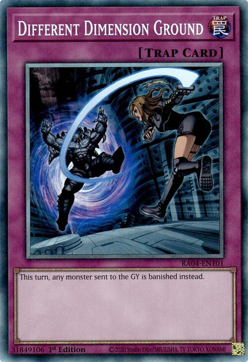 Different Dimension Ground [RA04-EN101] Prismatic Collector's Rare | Exor Games Dartmouth