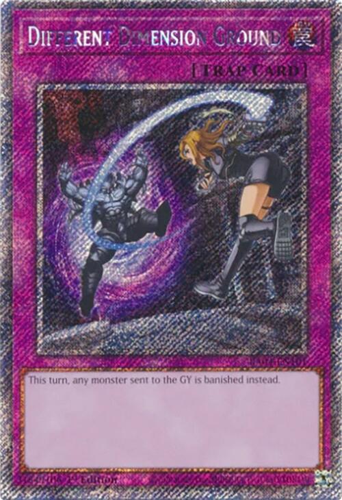 Different Dimension Ground [RA04-EN101] Platinum Secret Rare | Exor Games Dartmouth