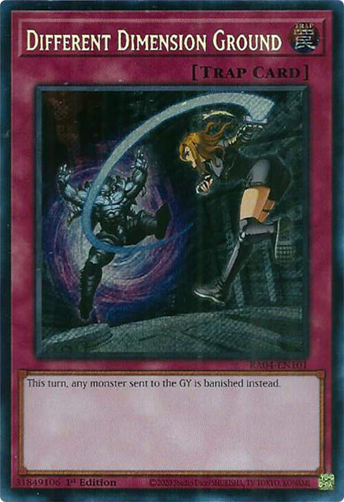 Different Dimension Ground [RA04-EN101] Secret Rare | Exor Games Dartmouth
