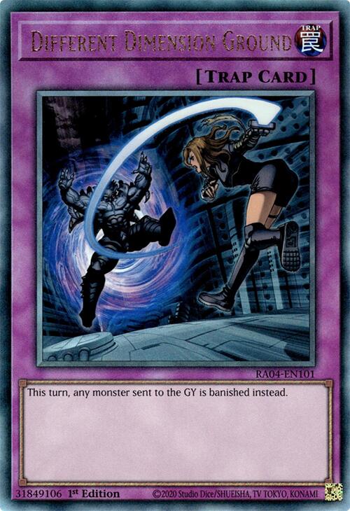 Different Dimension Ground [RA04-EN101] Prismatic Ultimate Rare | Exor Games Dartmouth