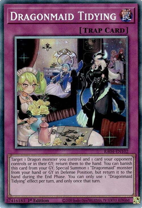 Dragonmaid Tidying [RA04-EN102] Prismatic Collector's Rare | Exor Games Dartmouth