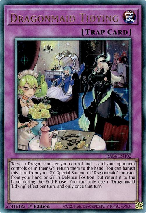 Dragonmaid Tidying [RA04-EN102] Prismatic Ultimate Rare | Exor Games Dartmouth