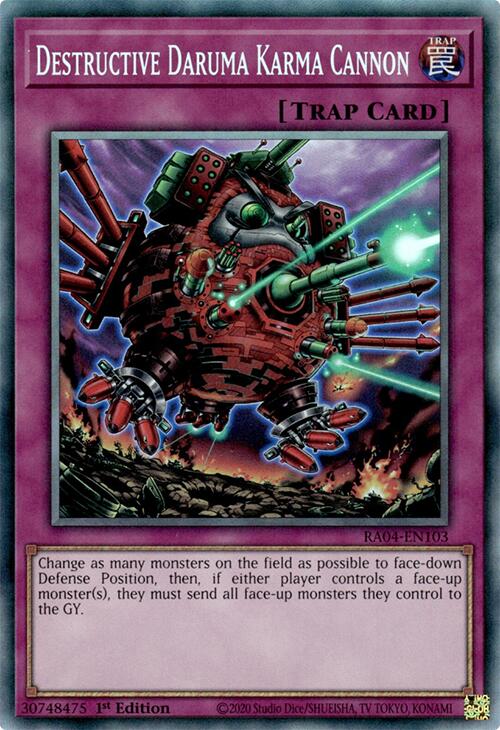 Destructive Daruma Karma Cannon [RA04-EN103] Prismatic Collector's Rare | Exor Games Dartmouth