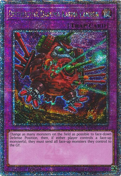 Destructive Daruma Karma Cannon [RA04-EN103] Quarter Century Secret Rare | Exor Games Dartmouth