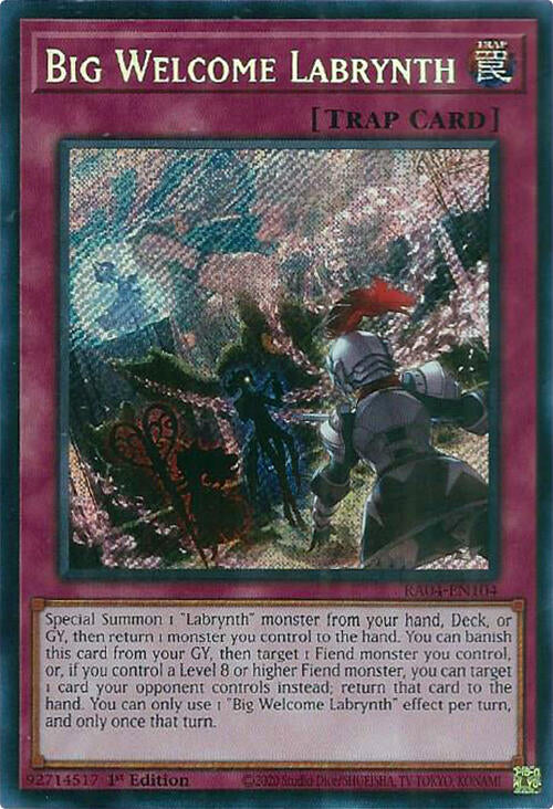 Big Welcome Labrynth [RA04-EN104] Secret Rare | Exor Games Dartmouth