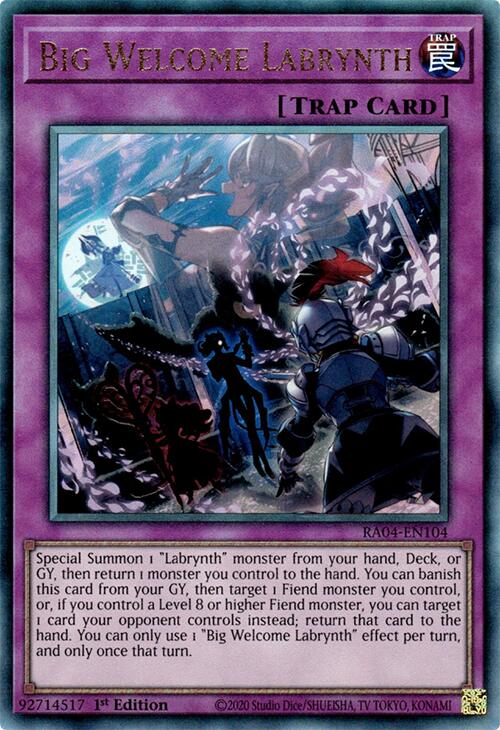 Big Welcome Labrynth [RA04-EN104] Prismatic Ultimate Rare | Exor Games Dartmouth