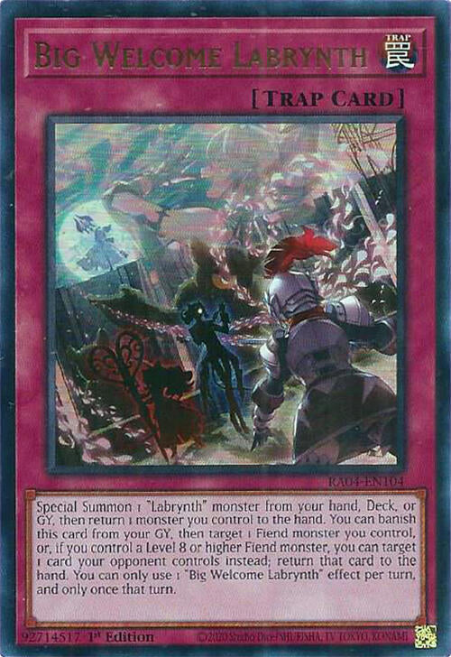 Big Welcome Labrynth [RA04-EN104] Ultra Rare | Exor Games Dartmouth