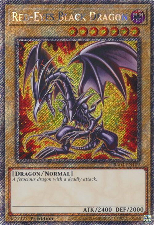 Red-Eyes Black Dragon (7th Art) [RA04-EN109] Platinum Secret Rare | Exor Games Dartmouth